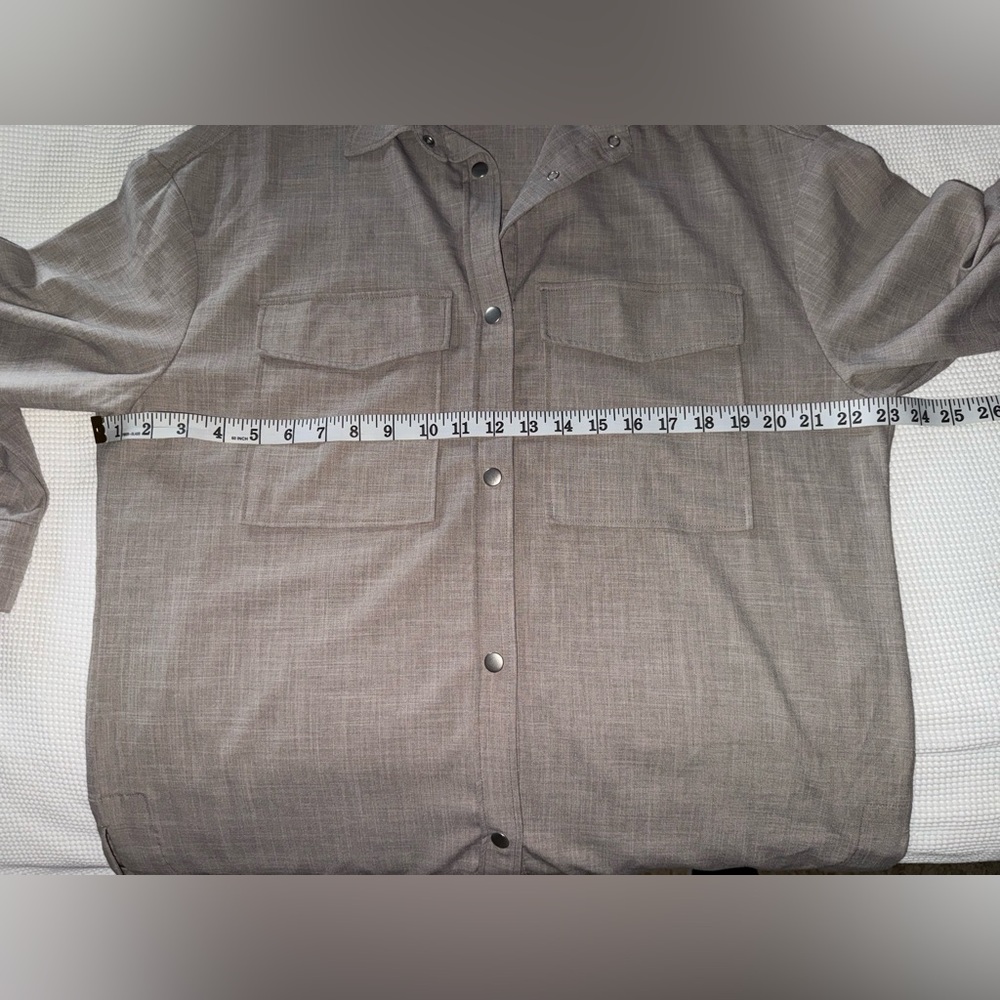Dynamite Button-Front shirt Shacket size medium - Picture 7 of 15